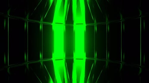 Green And Orange Circular Stroboscope Background Vj Loop In 4K