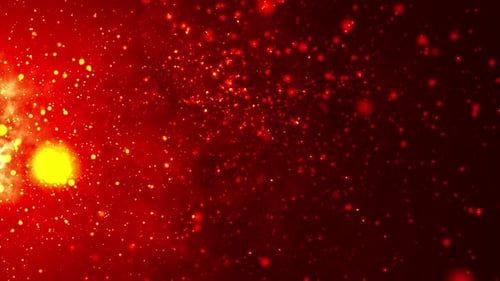 Abstract Red Particles Glitter Background Loop V4