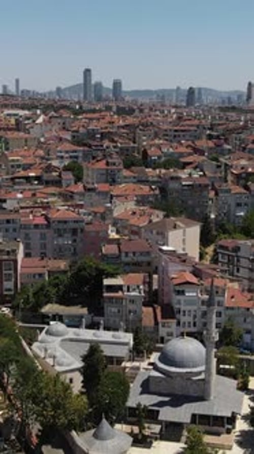 Ottoman Islamic Mosque Aerial View