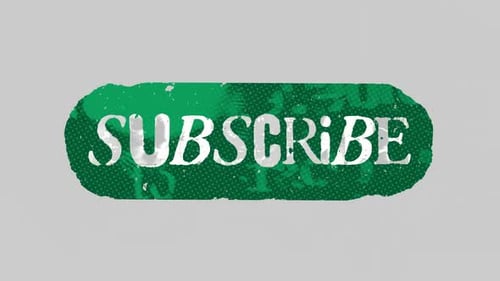 Grunge Subscribe Button Text Reveal Animation