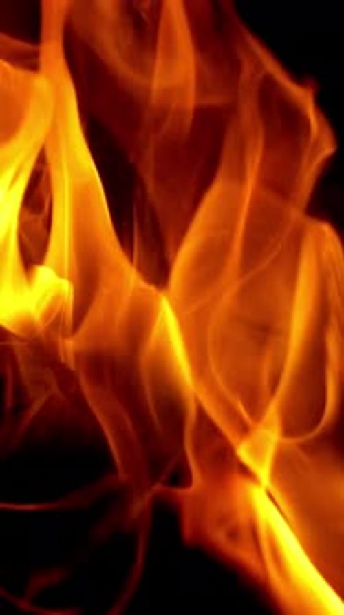 Dynamic Flames Dancing in the Darkness