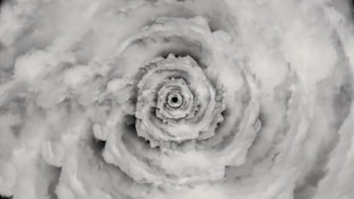 Abstrakte Zoom-Rauch-Hintergrundschleife