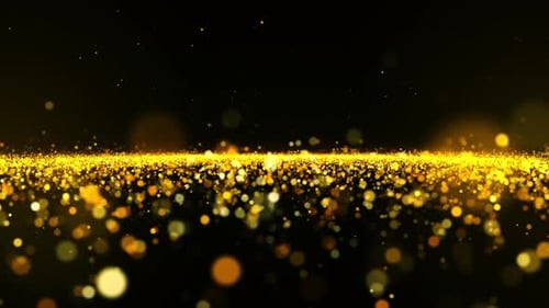 Gold Particle Background Loop