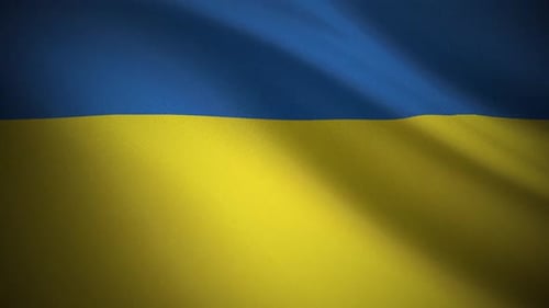 Animated Waving Fabric Flag Background Loop