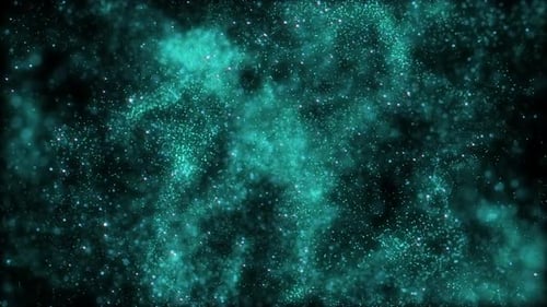 Abstract Shimmering Teal Particle Background Animation Loop