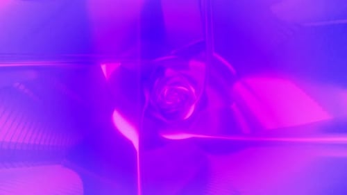 Abstract Flowing Neon Tunnel Background Animation