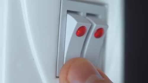 Turning on Button Heat Electric Radiator