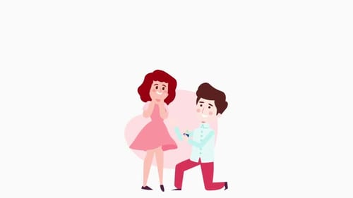 Romantic Marriage Proposal Character