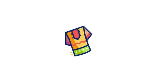 Colorful Animated Traditional Garment Icon