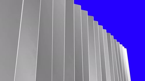 Abstract shiny white color triangle geometric stripes wave lines particles loop motion background