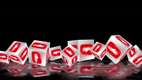 Youtube-Box-Logo-Animation mit Reflexion