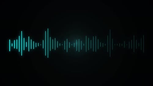 audio sound waveform spectrum looping and music equalizer visualizer animation