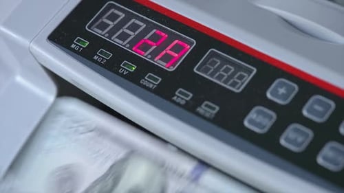 Money Counter Machine Counts United States Currency