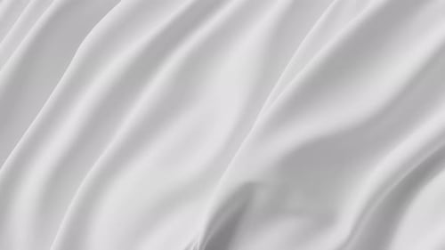 Abstract White Cloth Ripples Smoothly