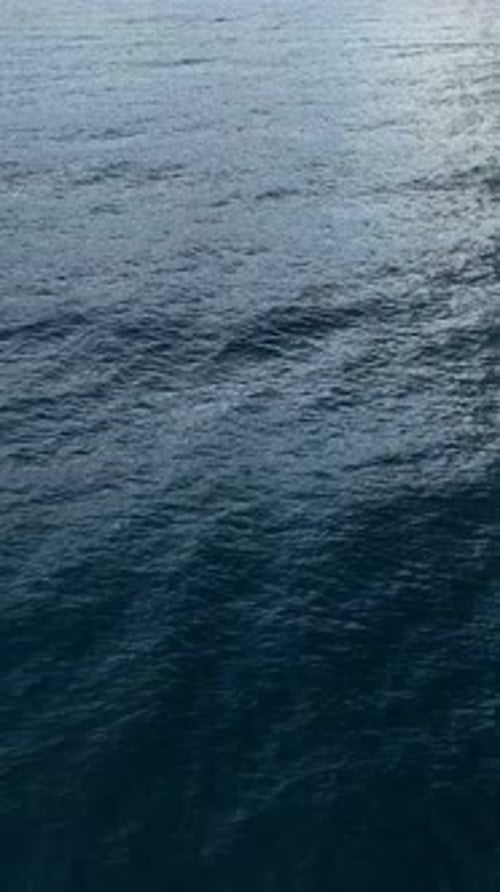 Vertical Video Above the Stormy Waves Aerial View of Beautiful Mediterranean Coastline in the Midst