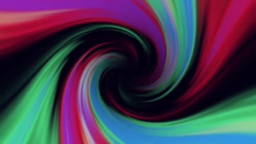 Abstract Fluid Color Spiral Vortex Background Loop