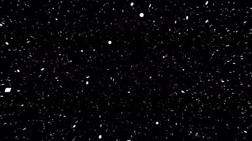 Schneefall in der Mitte des Bildschirms Alpha