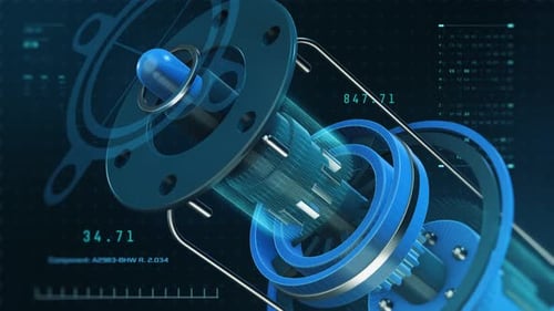 Futuristic cad interface