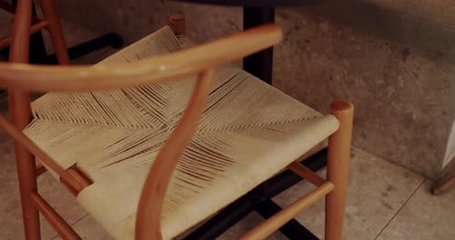 Modern Wooden with Fabric Furniture in Cafe