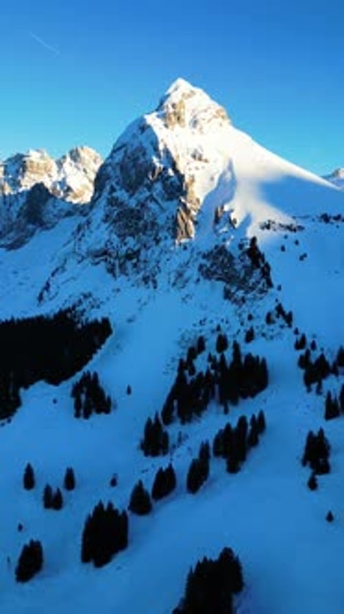Journée d'hiver ensoleillée Fronalpstock, Glaris, Suisse, sommets, nature, Alpes suisses