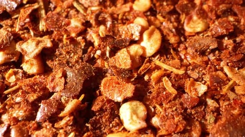 A close-up of Ground chilli.