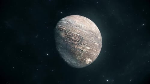 Deep Space Planet Rotation Animation