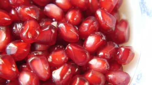 Seeds of a Pomegranate in a Bowl