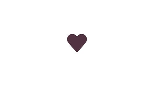 Flat Design Animated Breaking Heart