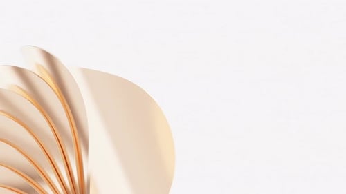 Fluid Abstract Golden Shapes Motion Graphic Background