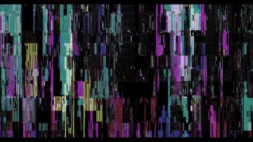 Digital Glitch Noise Abstract Visual Effect