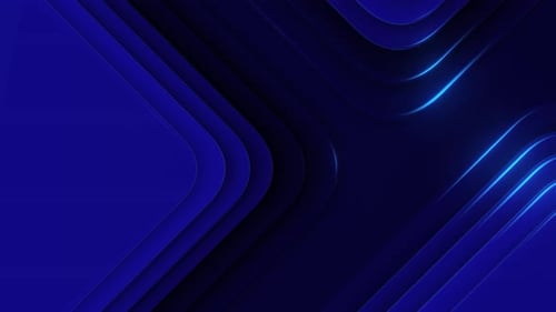 Dynamic Blue Abstract Background with Glowing Lines