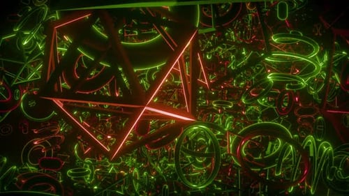 Visual-loop abstract video motion background