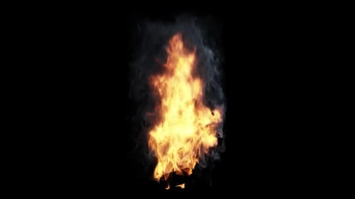 Feuer auf transparentem Hintergrund