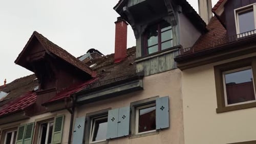 Charming European Architecture Featuring Colorful Buildings and Windows