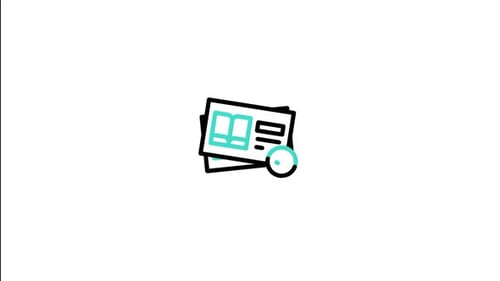 Library Card Animated Icon