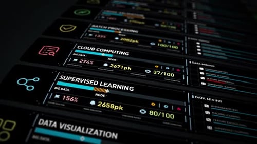 Digital Statistics Interface Display 3