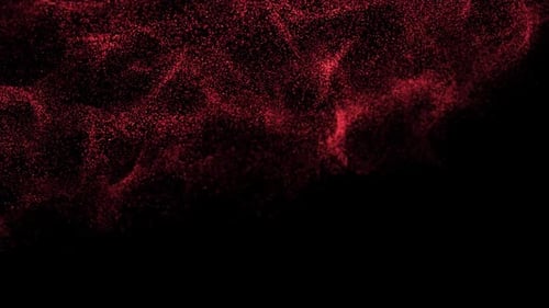 Dynamic Red Particle Flow Abstract Background Animation