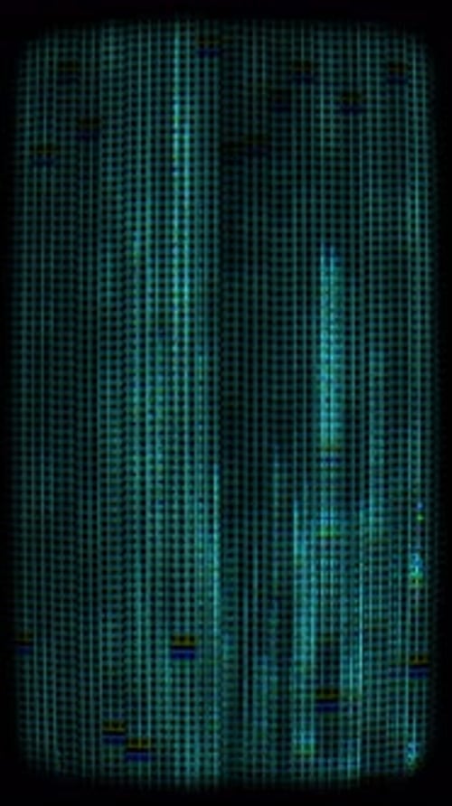 Glitching Digital Data Grid Loop Background