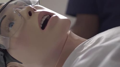 Medical Dummy Close Up with Examination