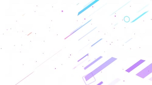 Digital Cyberspace Particles Technology Background Rays of Neon Light Glowing Lines Moving Speed