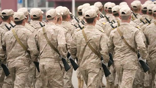 Russian Military Forces Victory War Parade Russia Armed Soldier Ukrainian Army