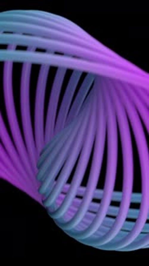 Abstract Twisting Concentric Rings Helix Background