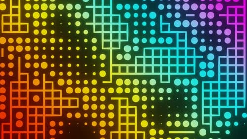 Multicolor Fun Motion Background Loop Animation In 4K