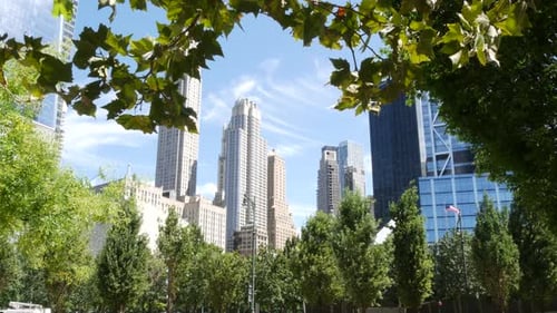 New York City Manhattan Downtown Financial District Architecture USA Urban Street Buildings in NYC