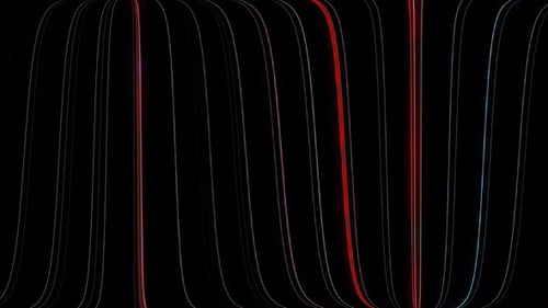 Abstract Neon Wavy Lines Dynamic Background Animation