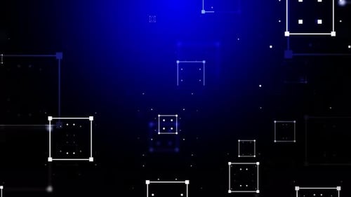 Tecnologia: laço de fundo azul