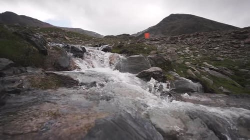 Potable valley stream water of Catalonia Mountains Spain