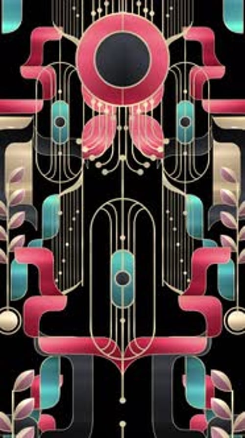 Artdeco Vertical Background 02