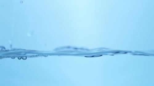 Blue Water Surface with Gentle Wave Action
