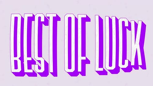 Best of Luck Kinetic Typography Animation